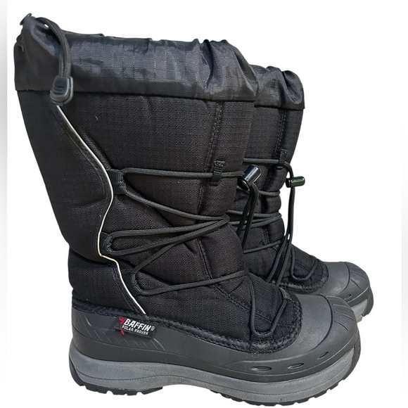Baffin Women’s SnoGoose Black and Gray Snow Boots, Size 10 - Picture 1 of 6